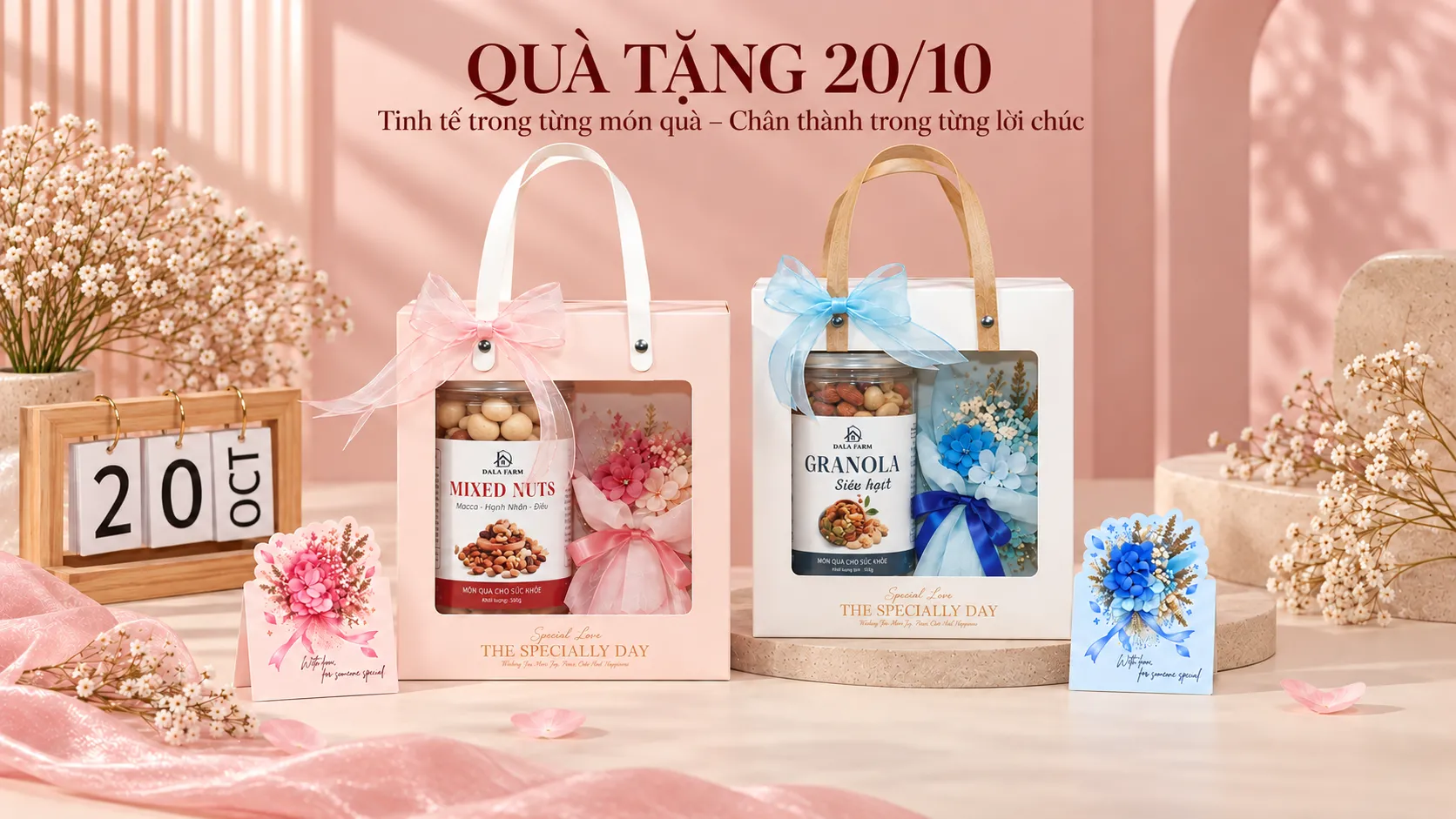 Set Quà Tặng 20/10 Cho Những Người Phụ Nữ Yêu Thương