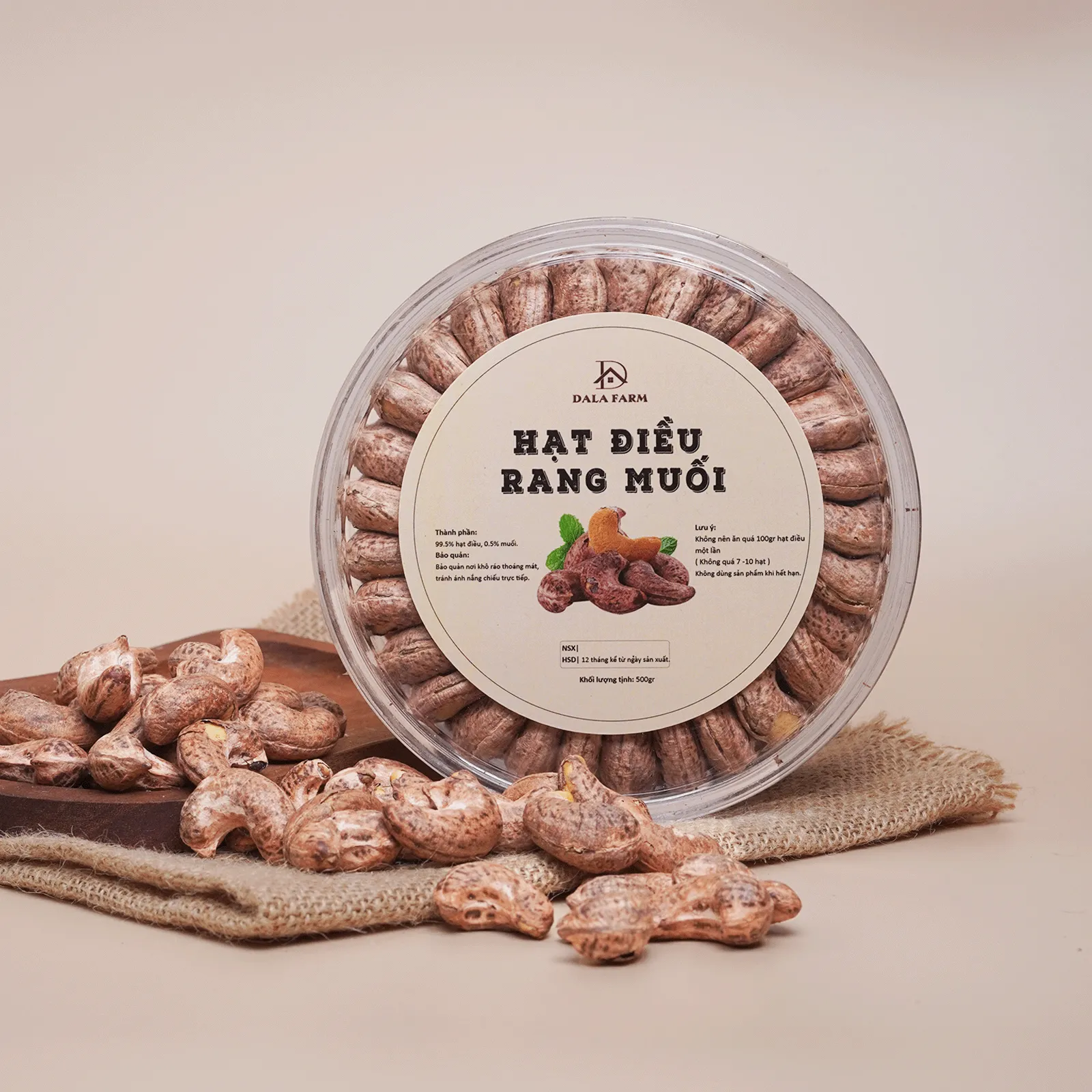 Hạt Điều Rang Muối Xếp Hoa DALA DL0006