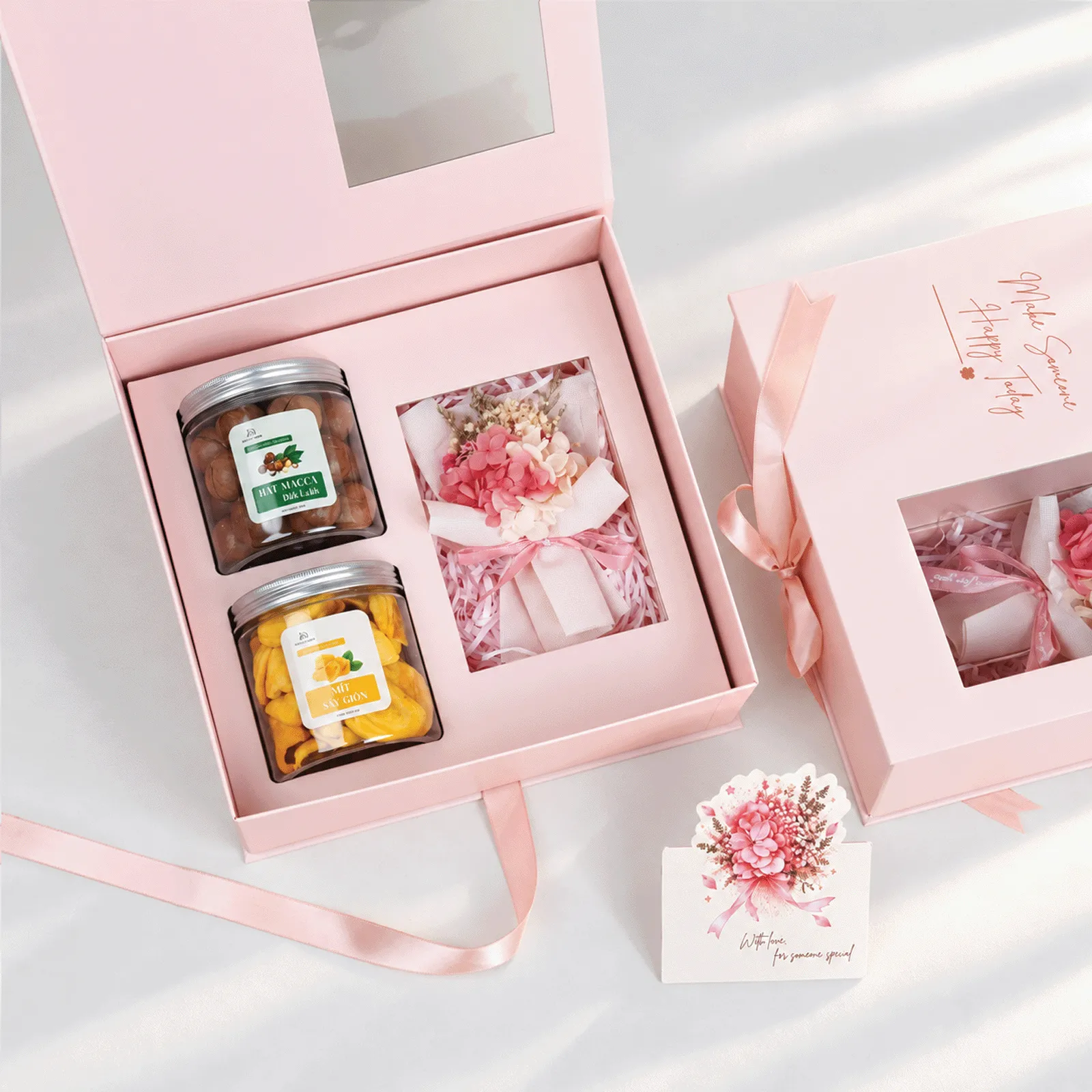 Set Quà 20/10 - Hộp Hồng