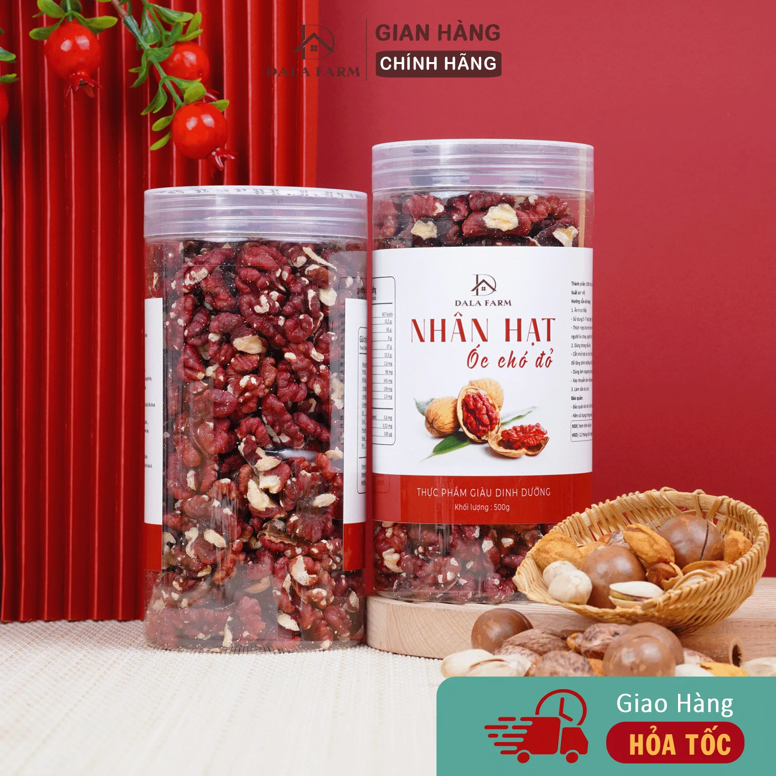 Nhân Óc Chó Đỏ Mỹ DALA DL0012