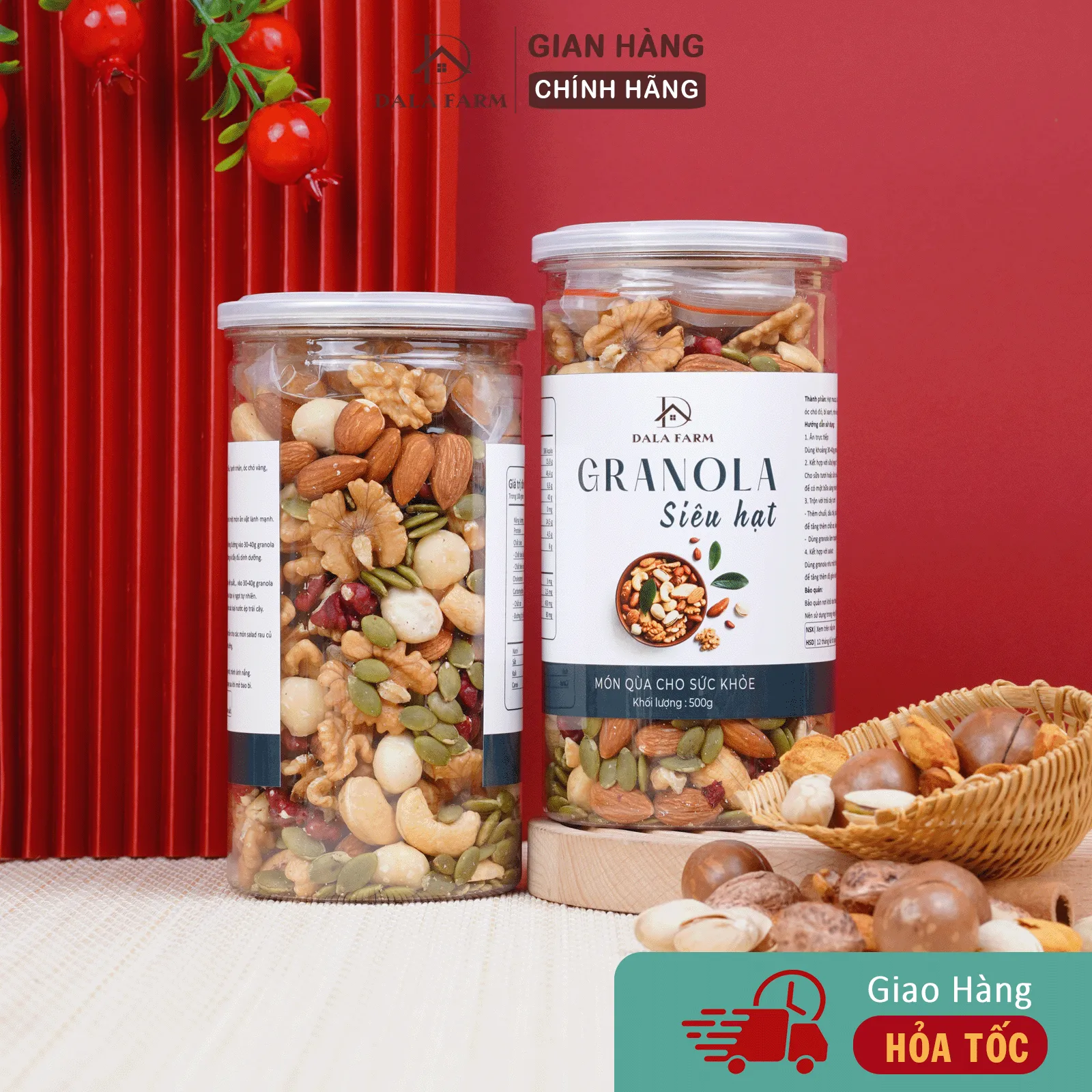[Không Yến Mạch] Granola Siêu Hạt DALA DL0010