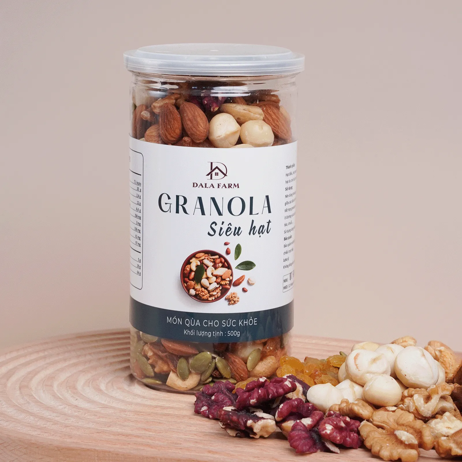 [Không Yến Mạch] Granola Siêu Hạt DALA DL0010