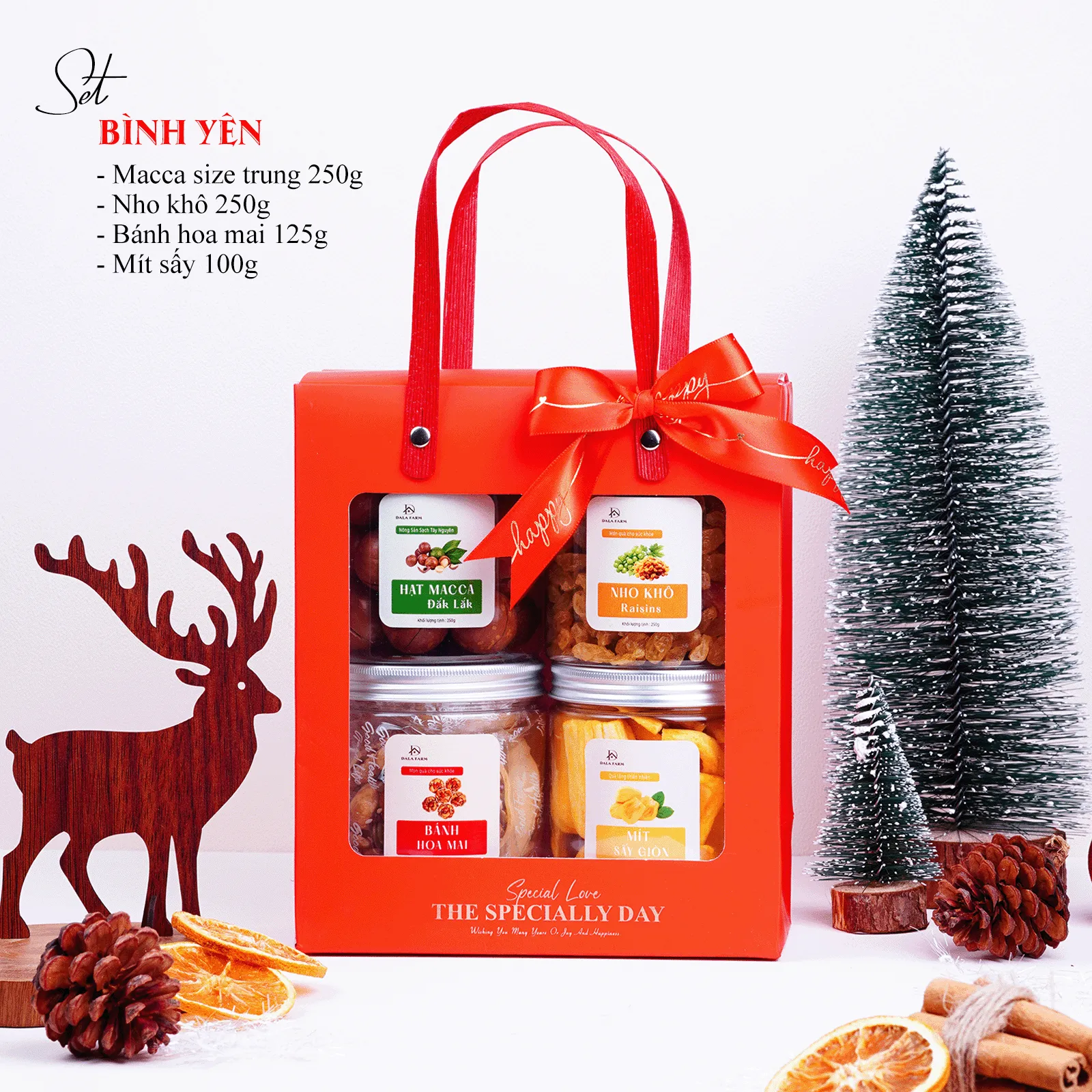 [HỘP TỰ GẤP] Set Quà Tặng Hạt Dinh Dưỡng DL0030