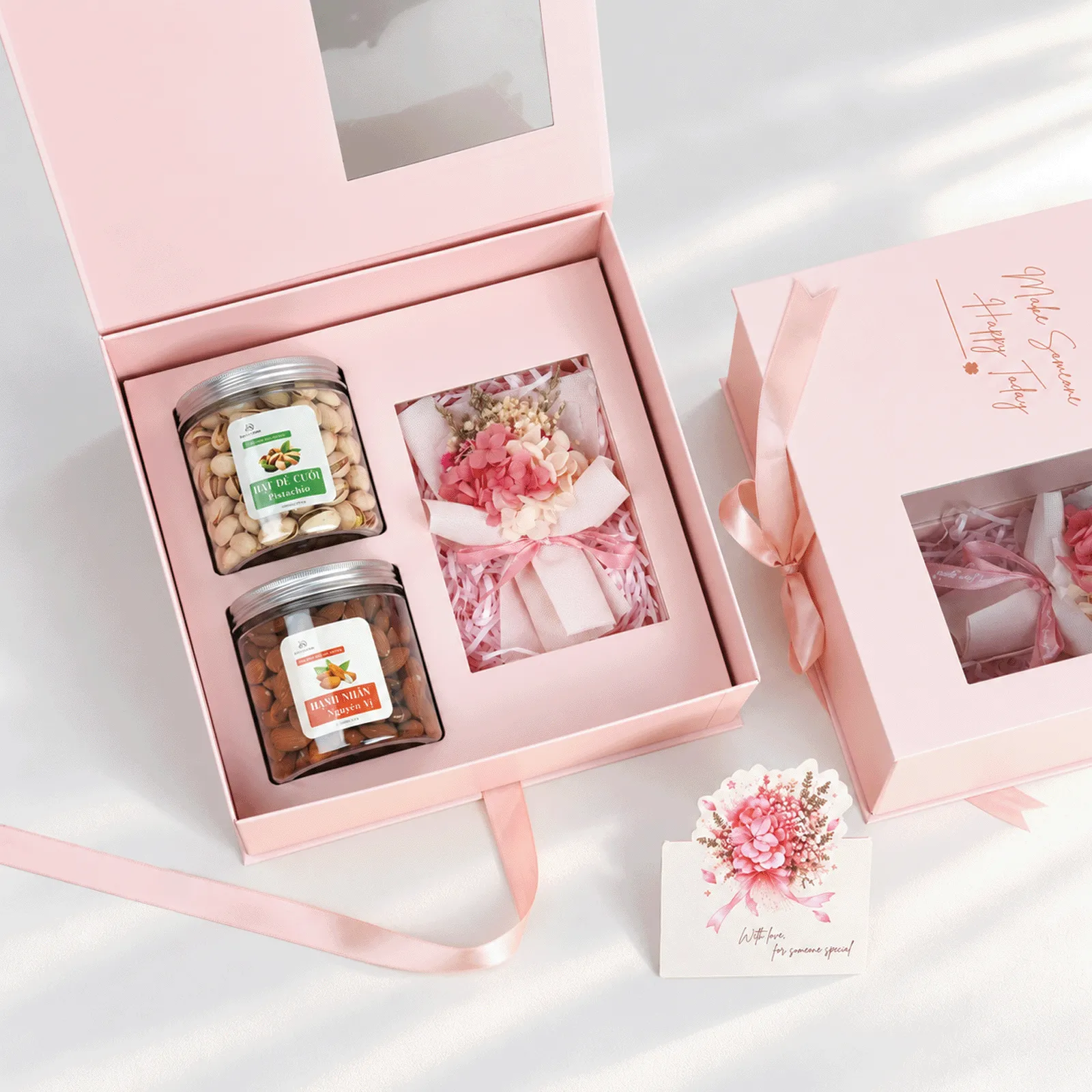 Set Quà 20/10 - Hộp Hồng