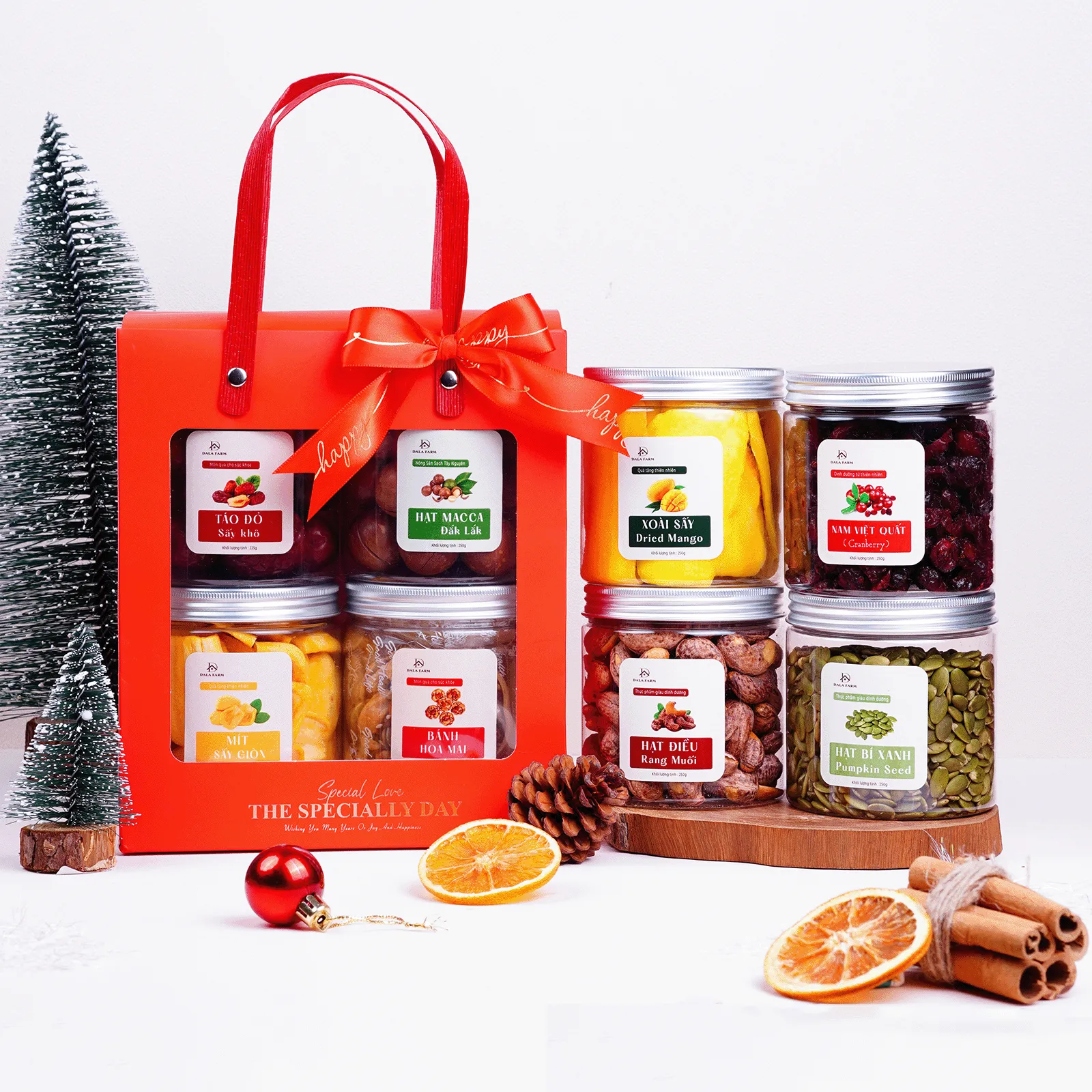 [HỘP TỰ GẤP] Set Quà Tặng Hạt Dinh Dưỡng DL0030