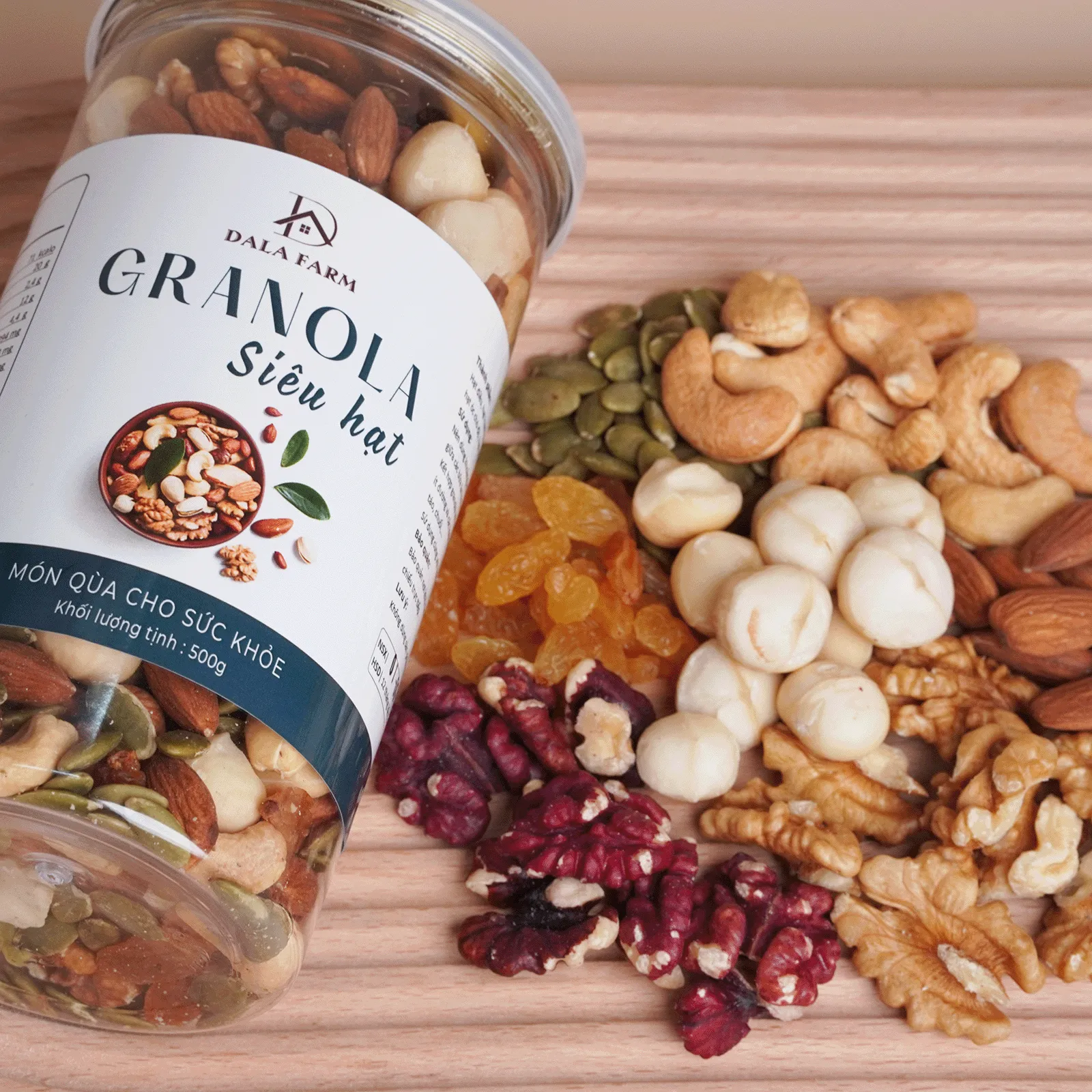 [Không Yến Mạch] Granola Siêu Hạt DALA DL0010