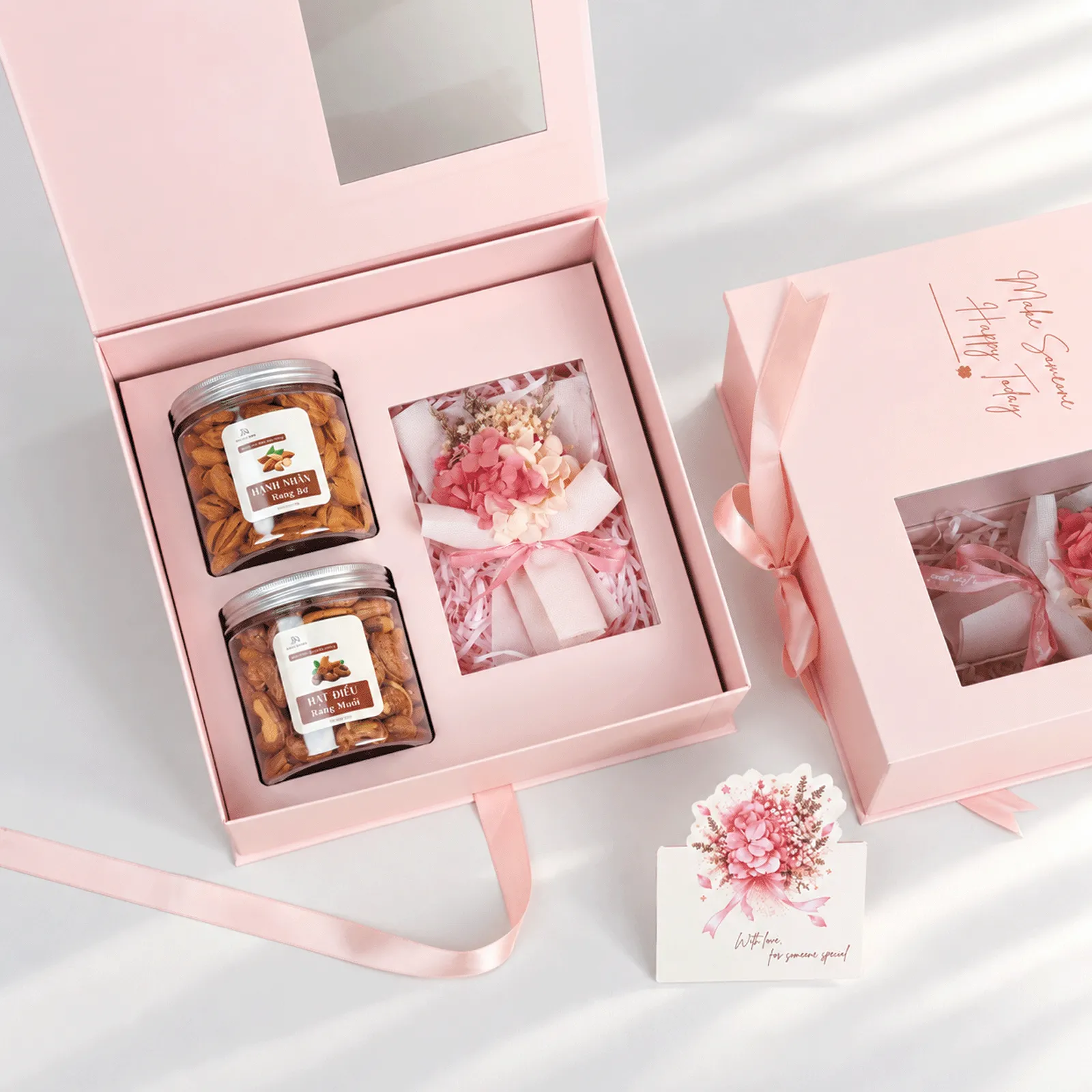 Set Quà 20/10 - Hộp Hồng