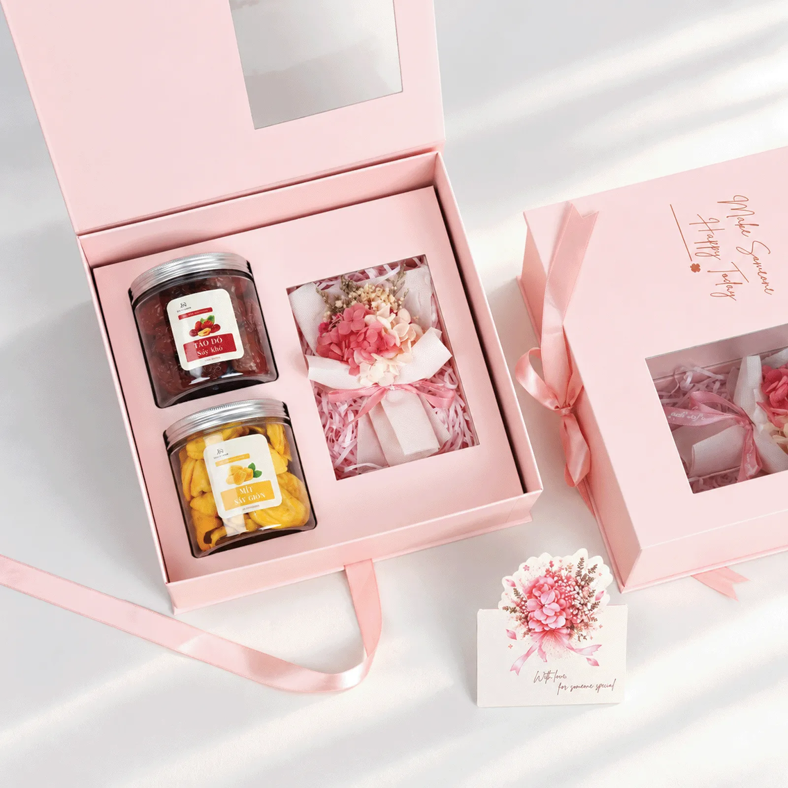 Set Quà 20/10 - Hộp Hồng