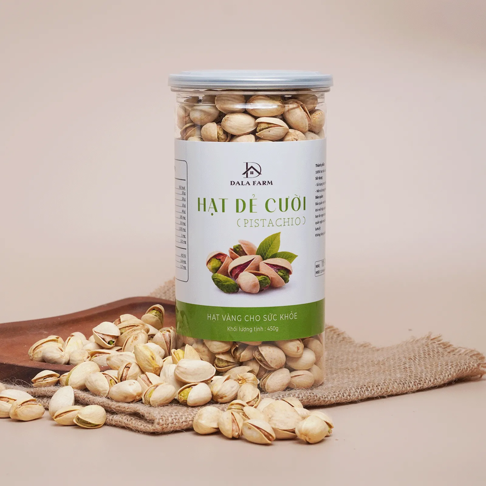 Hạt Dẻ Cười Rang Muối, Không Tẩy Trắng DALA DL0014