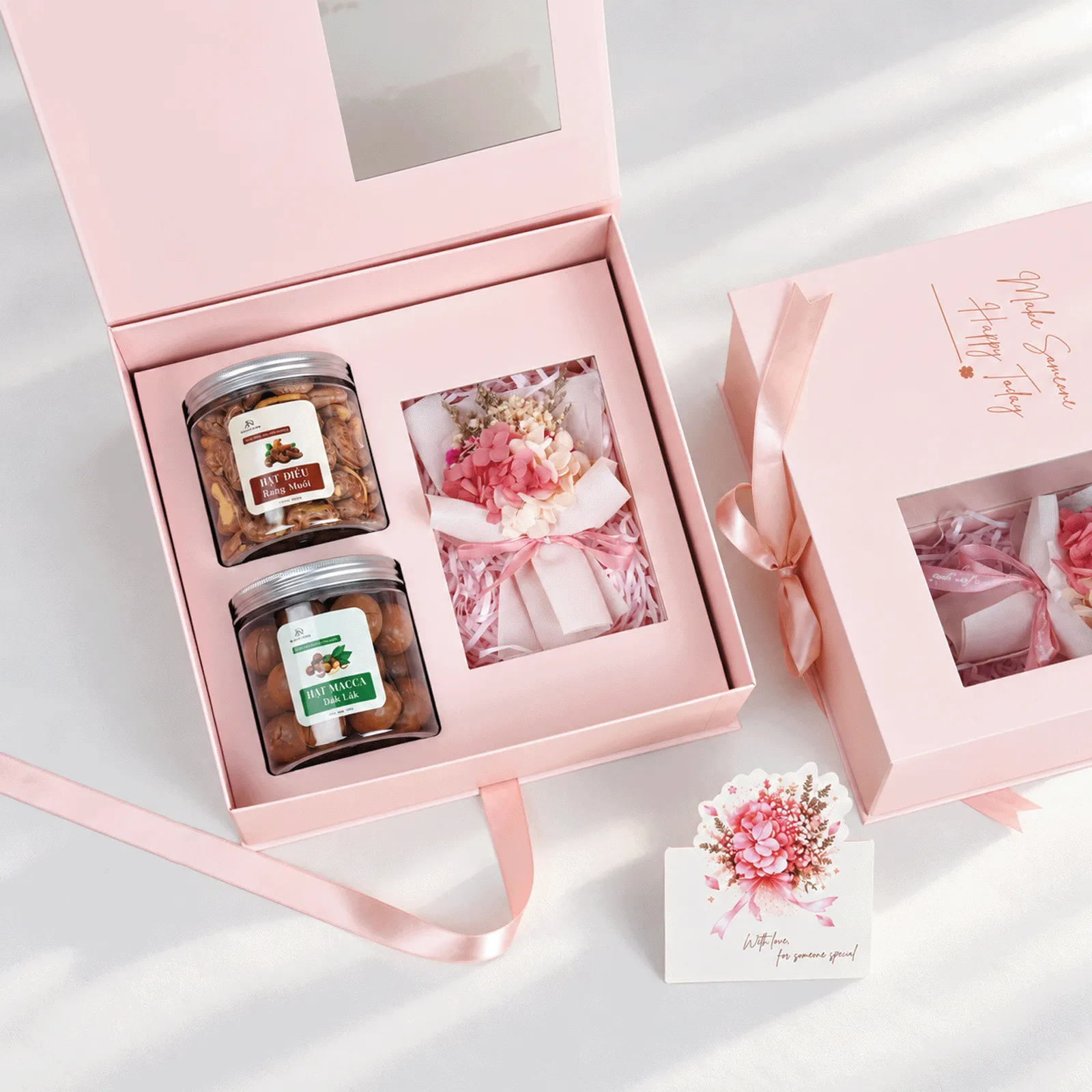 Set Quà 20/10 - Hộp Hồng