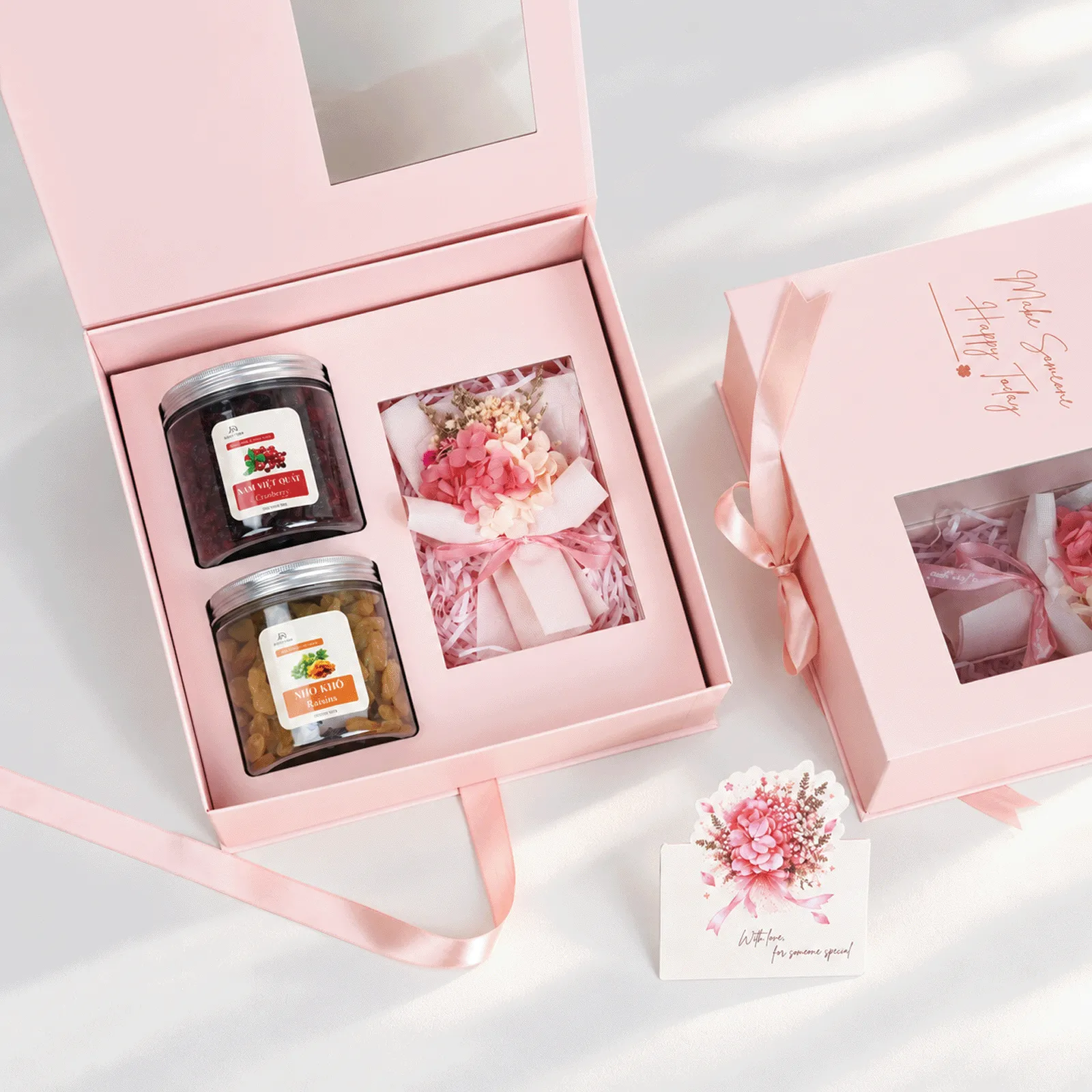 Set Quà 20/10 - Hộp Hồng