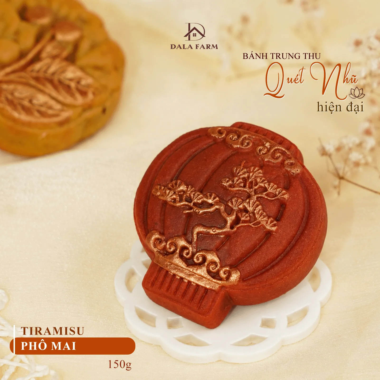 [HỎA TỐC - HSD 20 ngày] Set Quà Trung Thu DL0077, Quét Nhũ Hiện Đại, Ít Ngọt 150g