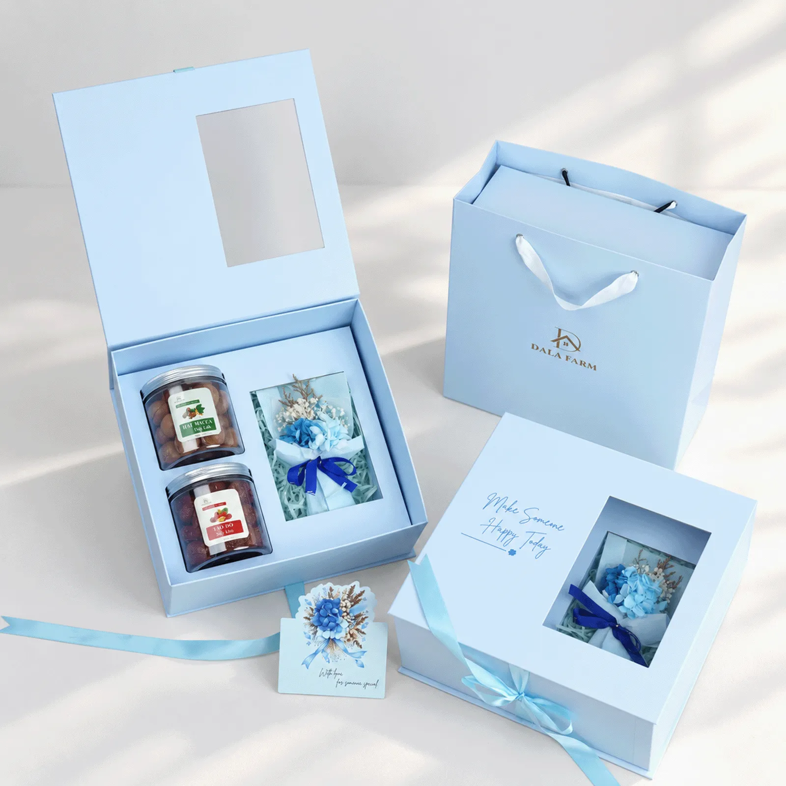 [Quà Tặng 20/10 - Hộp Xanh] Set Quà Tặng Tự Chọn DL0094 - Phù hợp tặng mẹ, cô giáo, sếp, đồng nghiệp, khách hàng, bạn bè