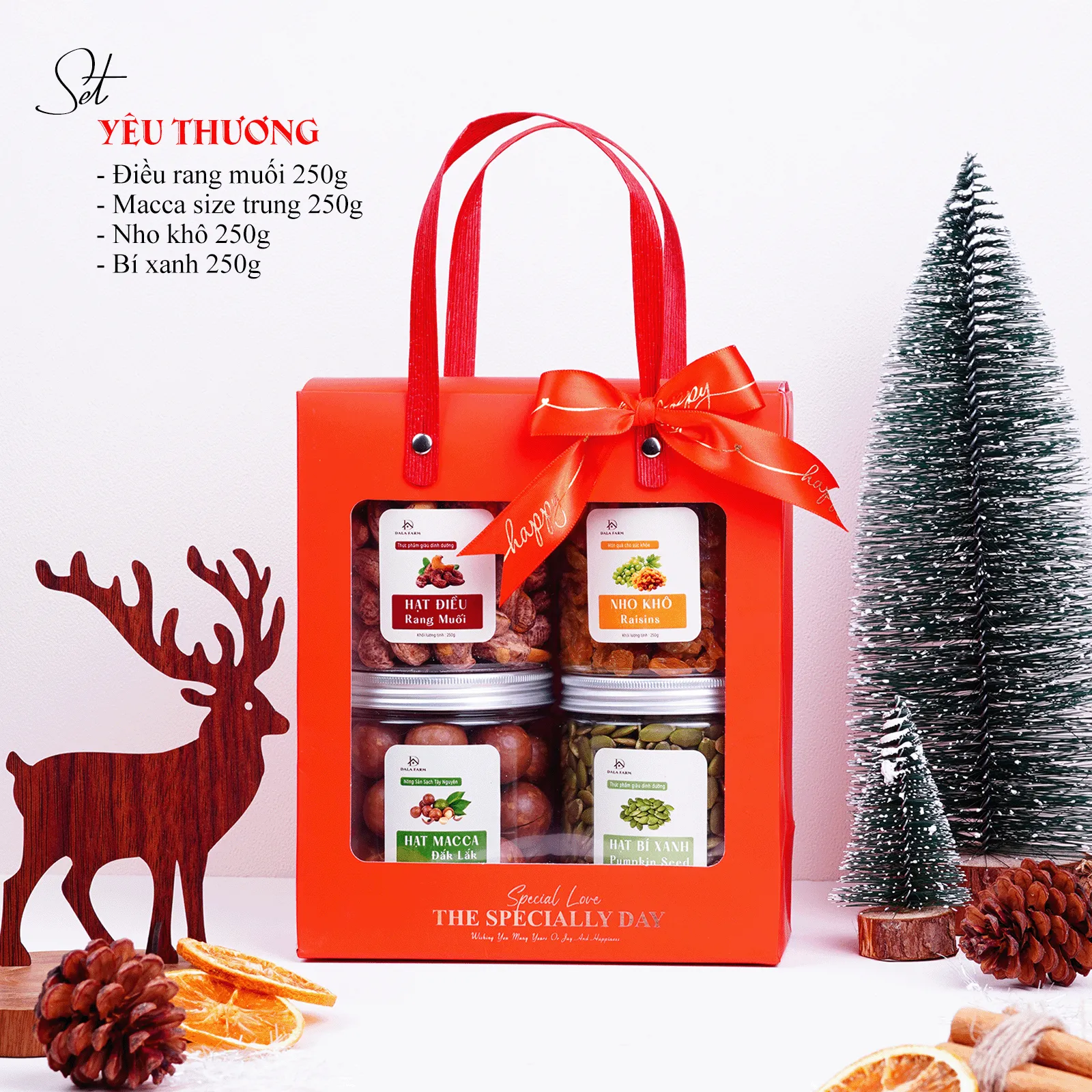 [HỘP TỰ GẤP] Set Quà Tặng Hạt Dinh Dưỡng DL0030