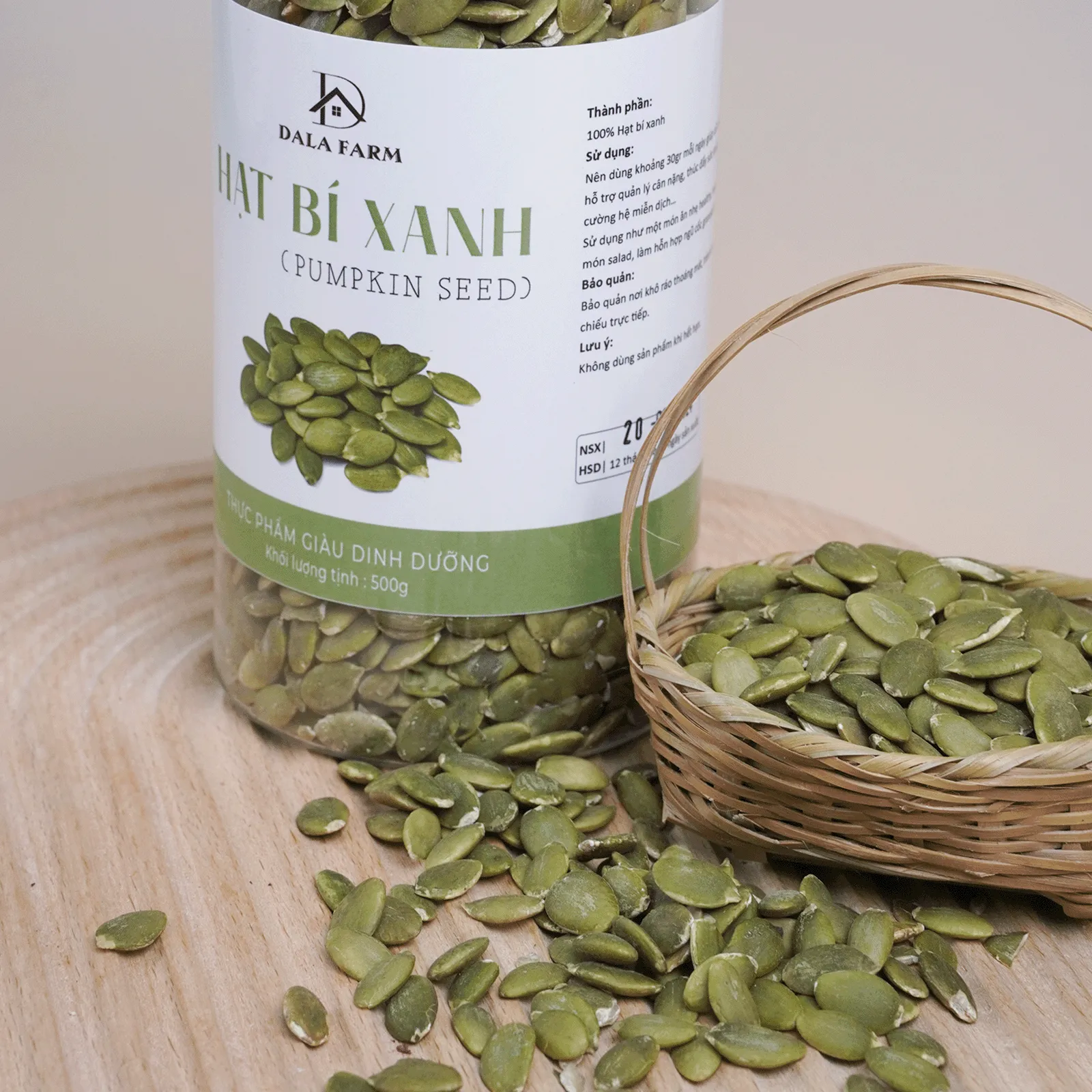 Nhân Bí Xanh Sấy Chín DALA DL0017