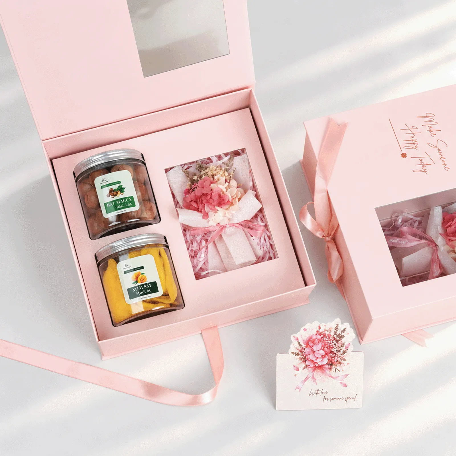 Set Quà 20/10 - Hộp Hồng