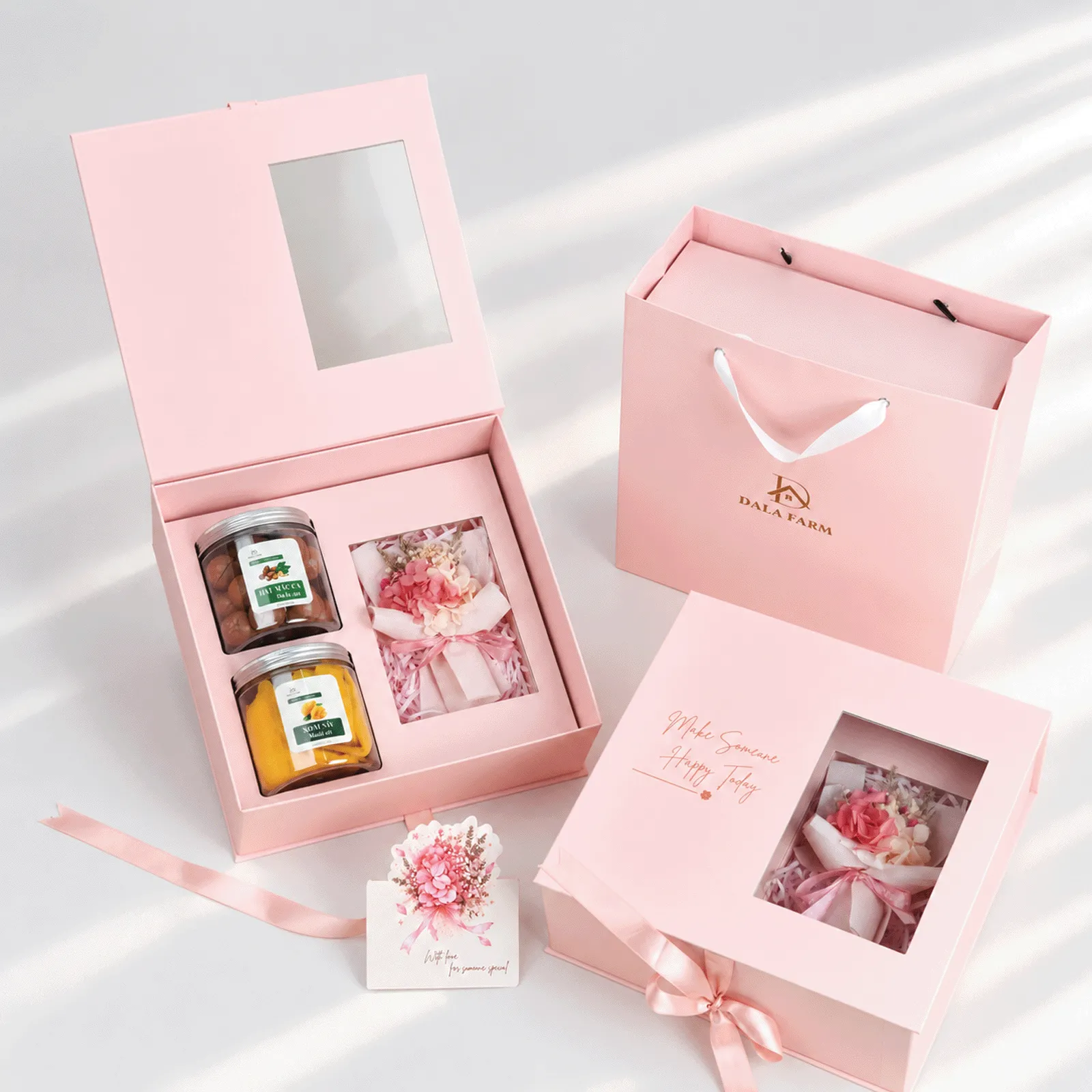 Set Quà 20/10 - Hộp Hồng