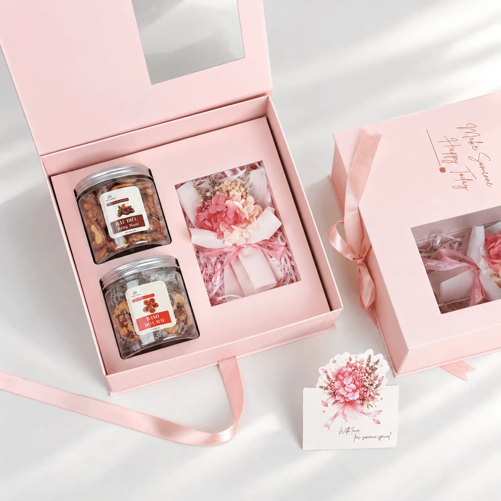 Set Quà 20/10 - Hộp Hồng
