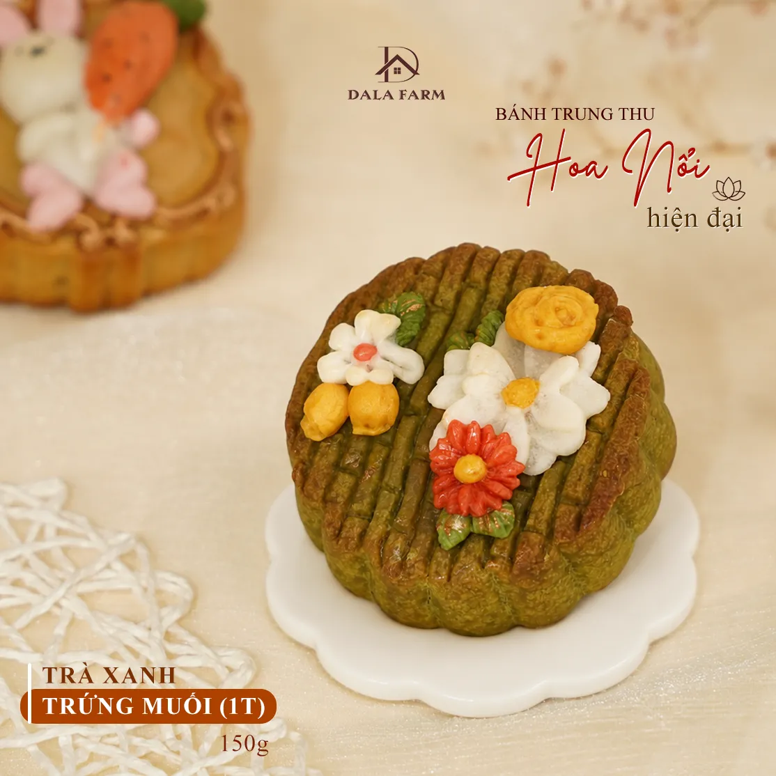 [HỎA TỐC - HSD 20 ngày] Set Quà Trung Thu Handmade DALA,  Hiện Đại, Ít Ngọt 150g DL0040