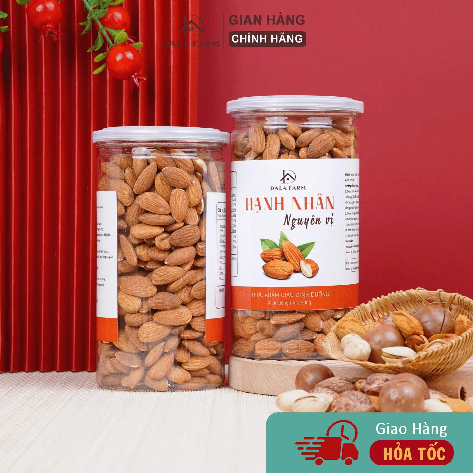 Hạnh Nhân Sấy Nguyên Vị DALA DL0005