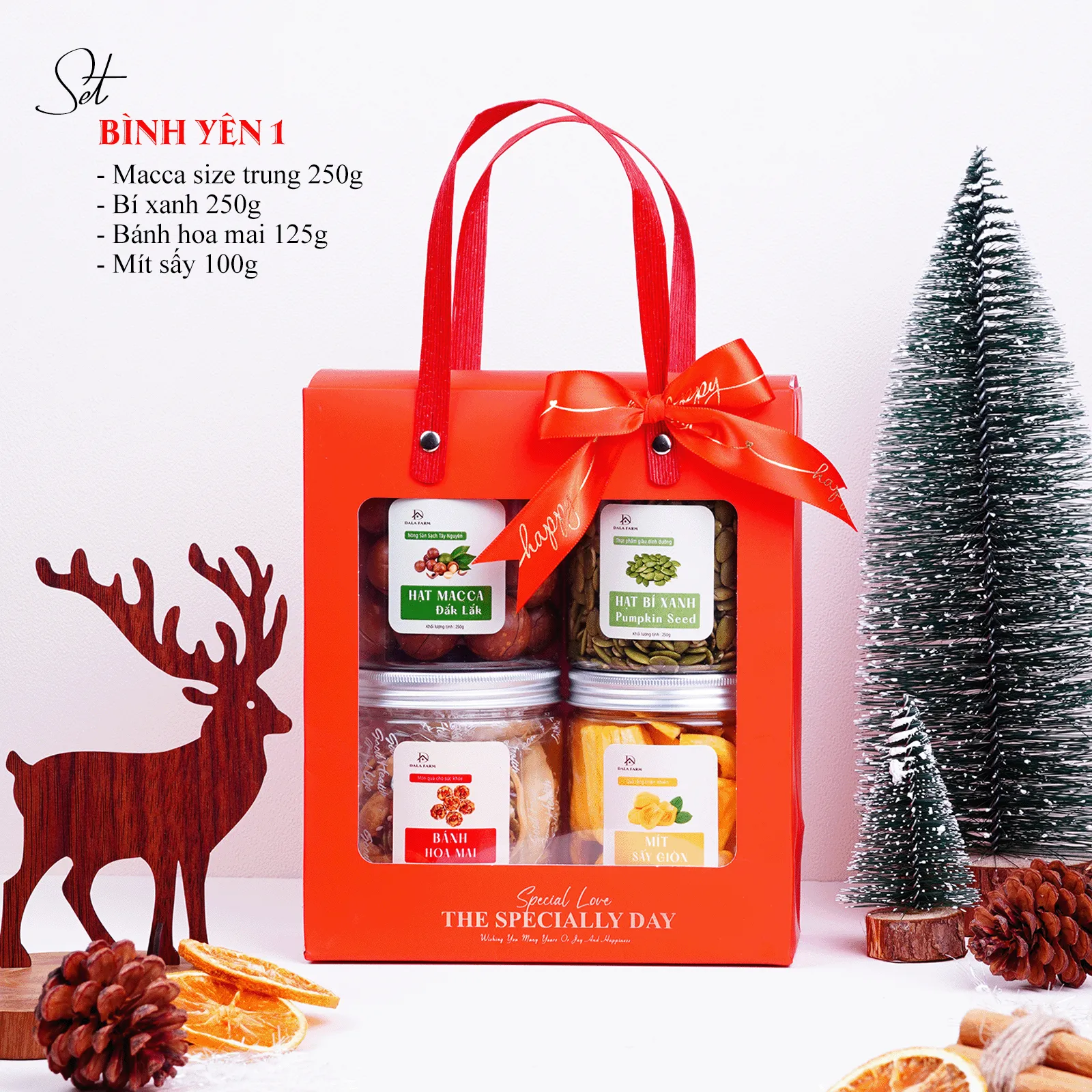 [HỘP TỰ GẤP] Set Quà Tặng Hạt Dinh Dưỡng DL0030