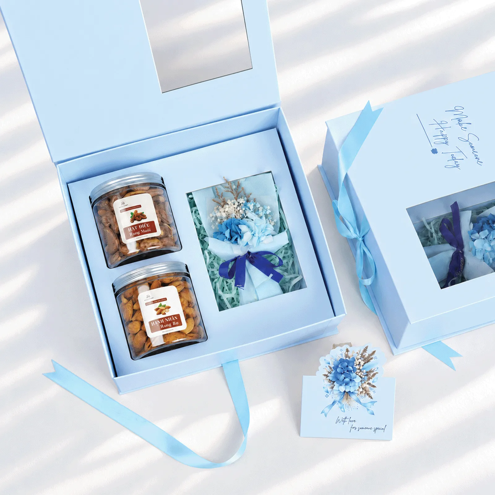 [Quà Tặng 20/10 - Hộp Xanh] Set Quà Tặng Tự Chọn DL0093 - Quà Sinh Nhật, 20/10, 20/11, Kỷ Niệm, Quà Tặng Doanh Nghiệp
