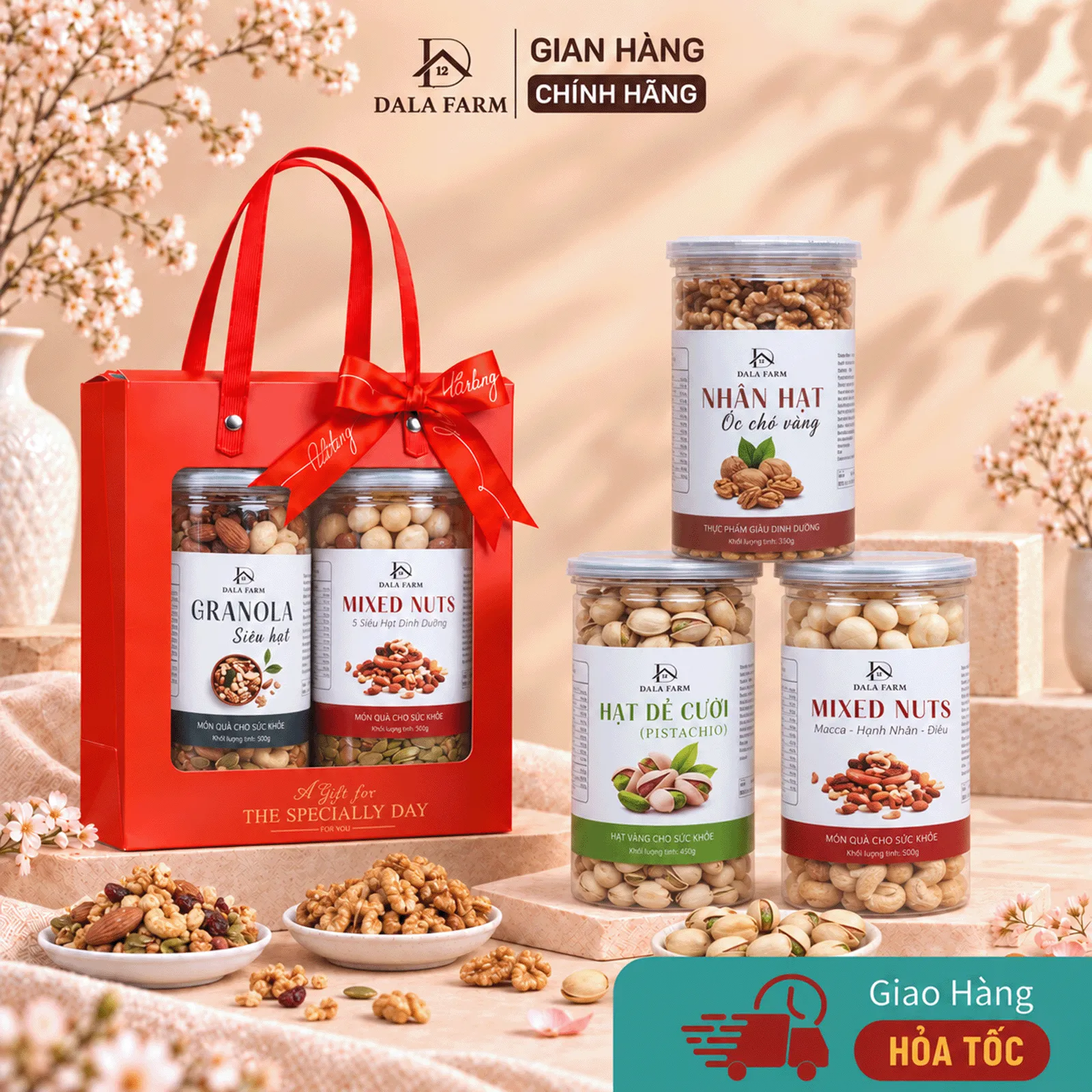 [HỘP TỰ GẤP - TẶNG THIỆP] Set Quà Tặng Theo Yêu Cầu, Sang trọng, Ý nghĩa