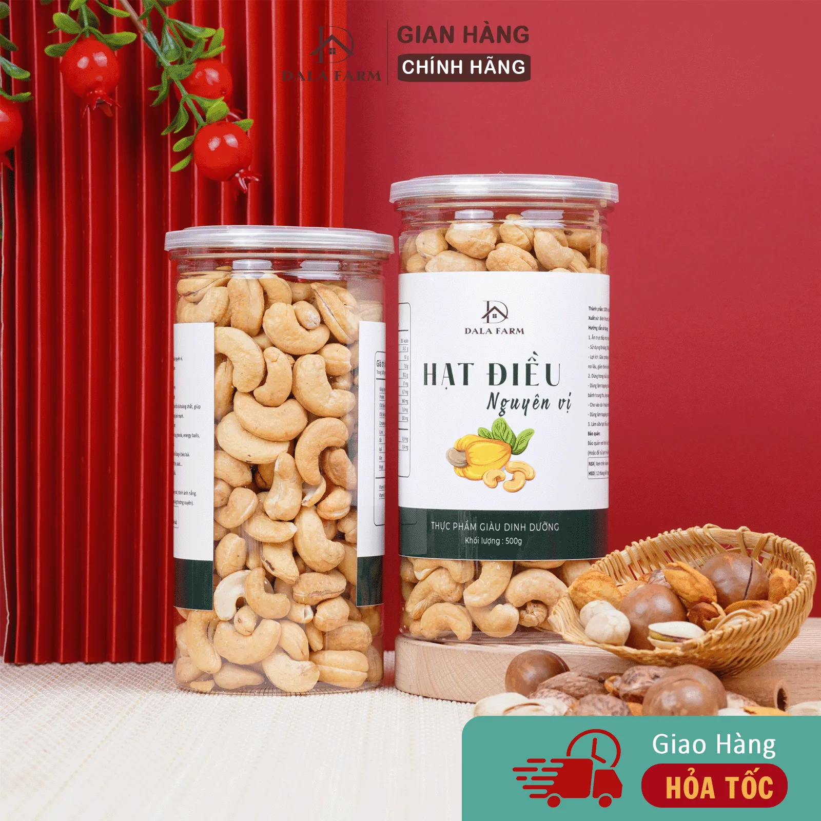 Hạt Điều Sấy Nguyên Vị DALA DL0008