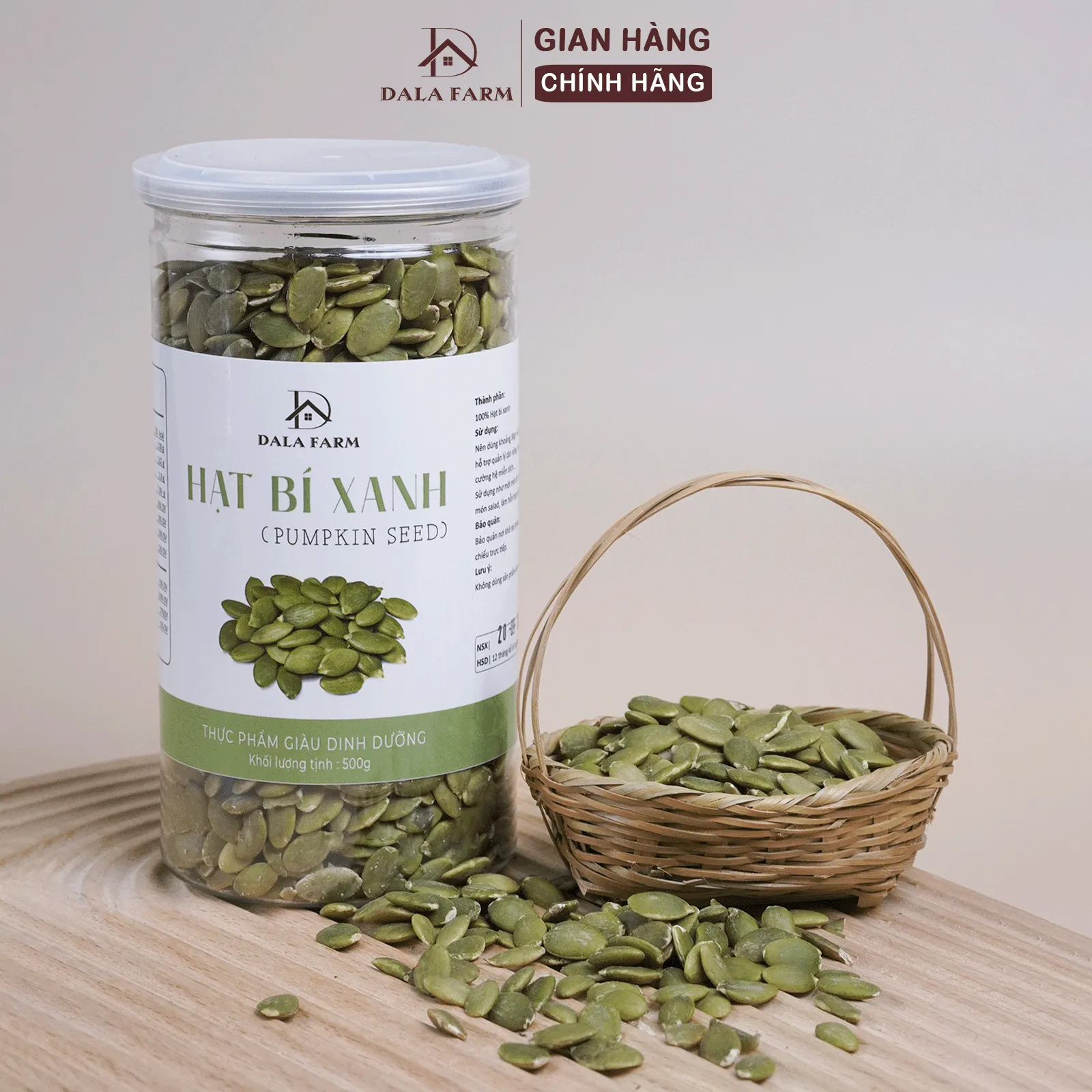 Nhân Bí Xanh Sấy Chín DALA DL0017