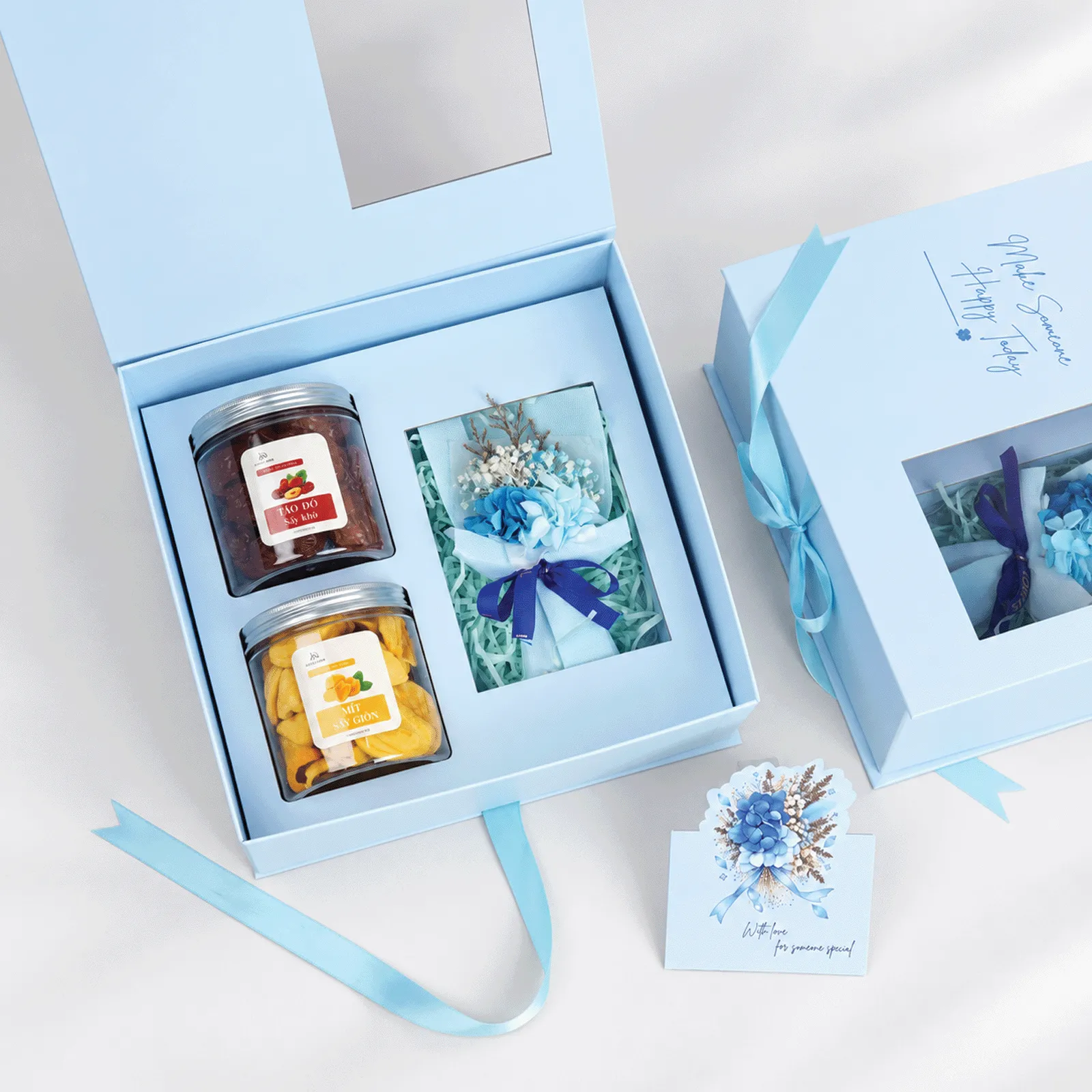[Quà Tặng 20/10 - Hộp Xanh] Set Quà Tặng Tự Chọn DL0093 - Quà Sinh Nhật, 20/10, 20/11, Kỷ Niệm, Quà Tặng Doanh Nghiệp