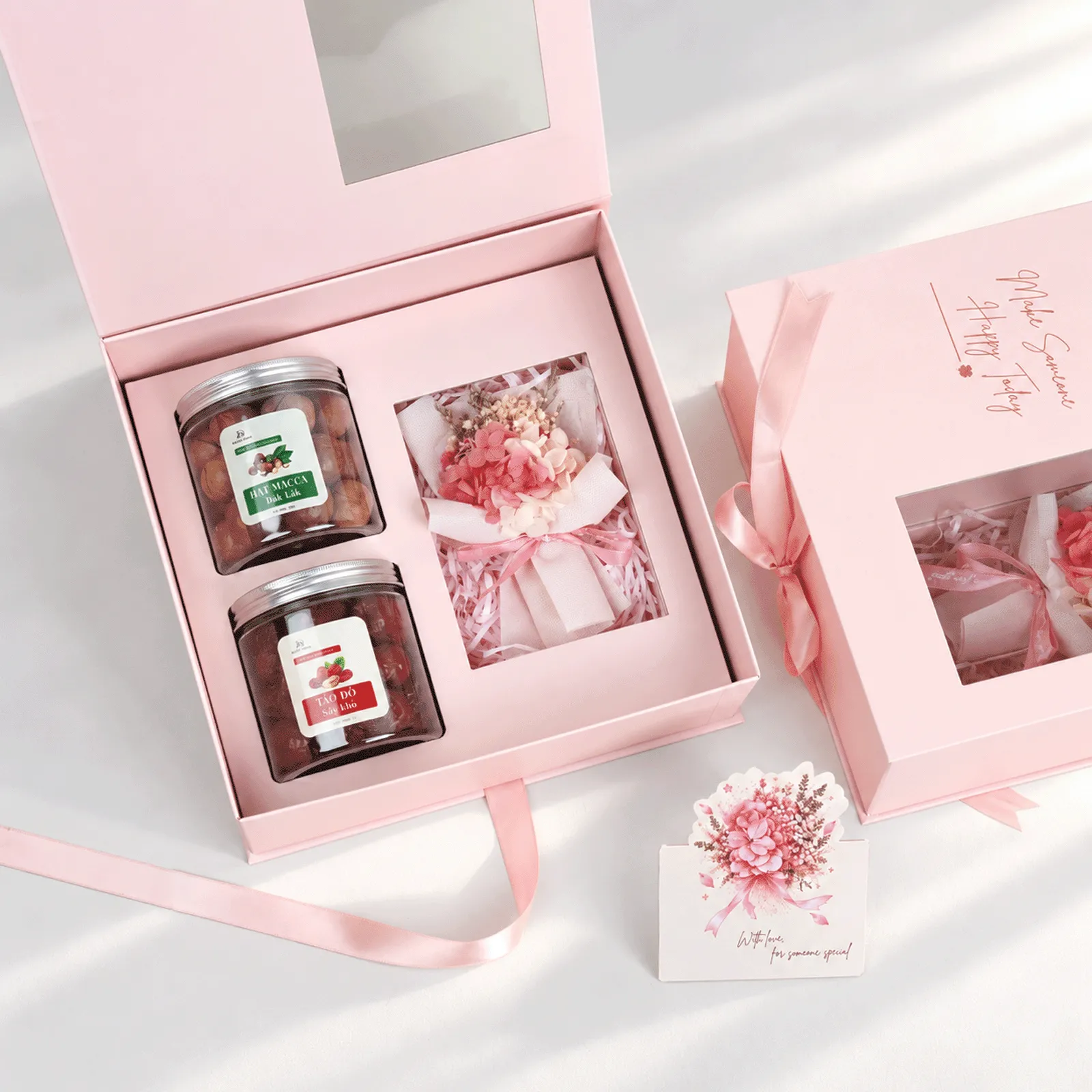 Set Quà 20/10 - Hộp Hồng