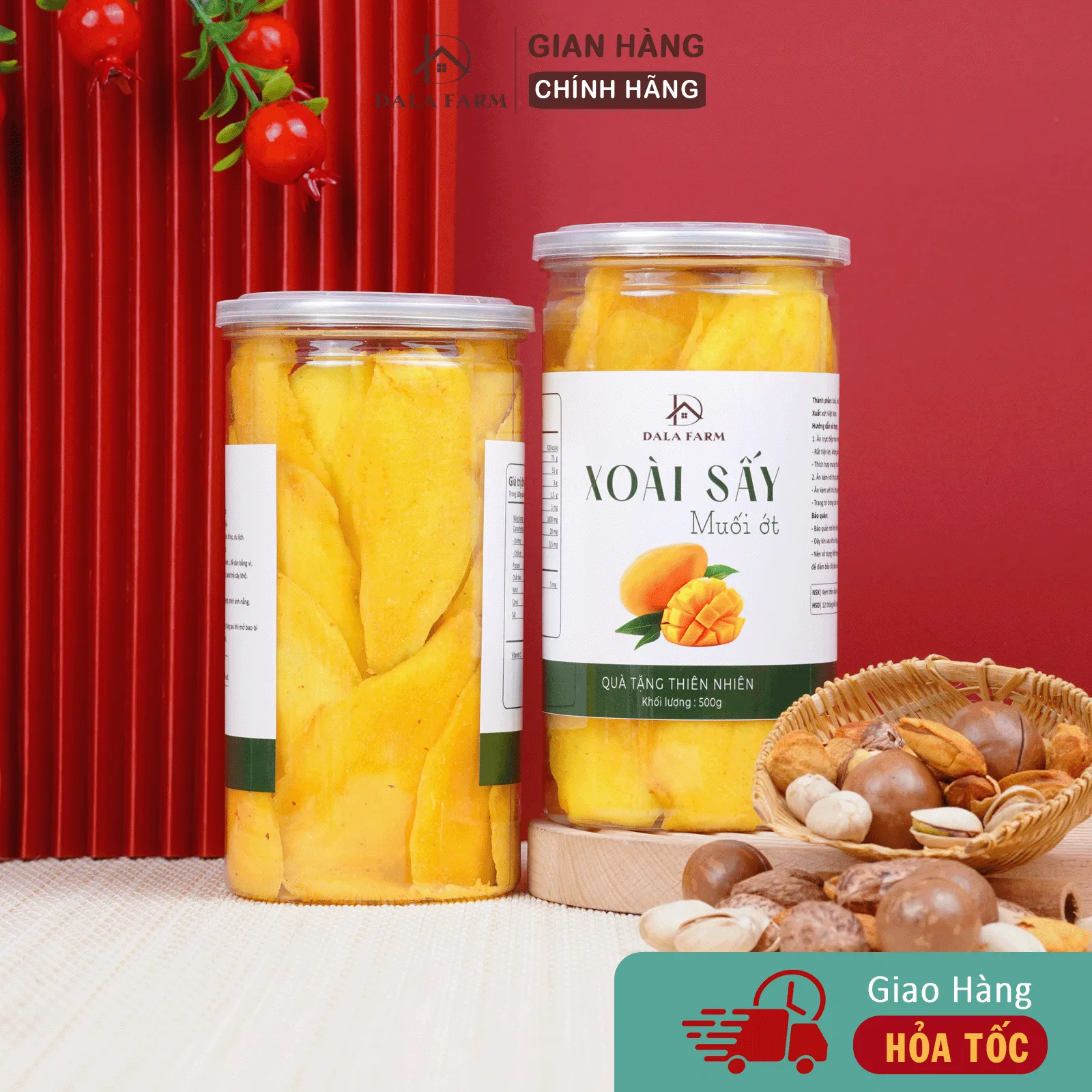 Xoài Sấy Dẻo Muối Ớt DALA DL0055