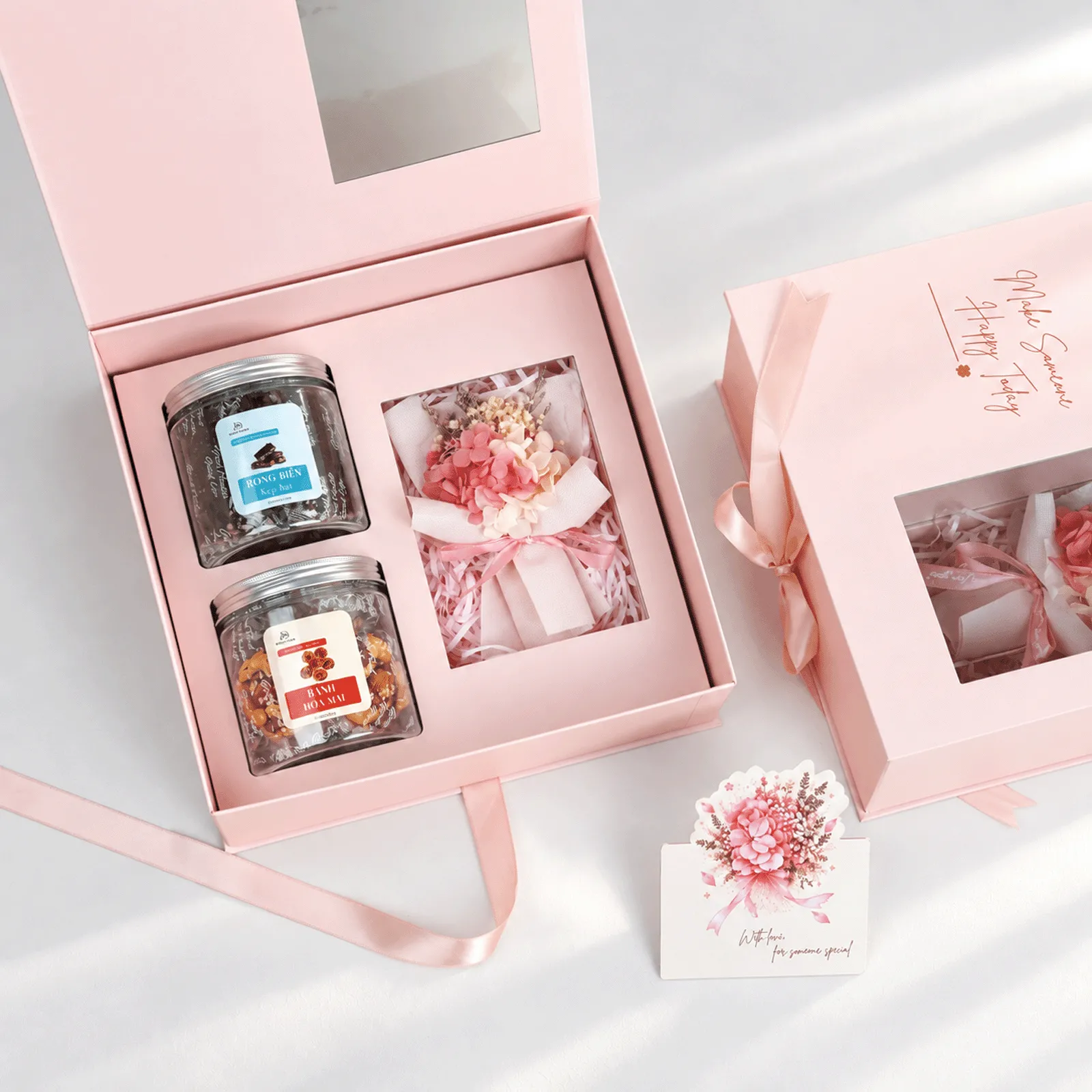 Set Quà 20/10 - Hộp Hồng