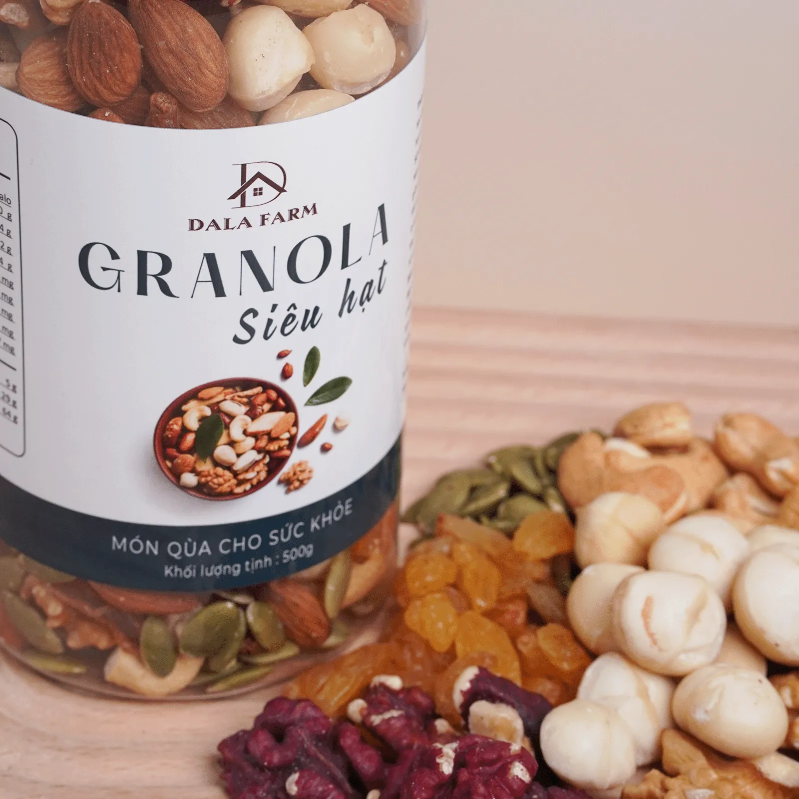 [Không Yến Mạch] Granola Siêu Hạt DALA DL0010