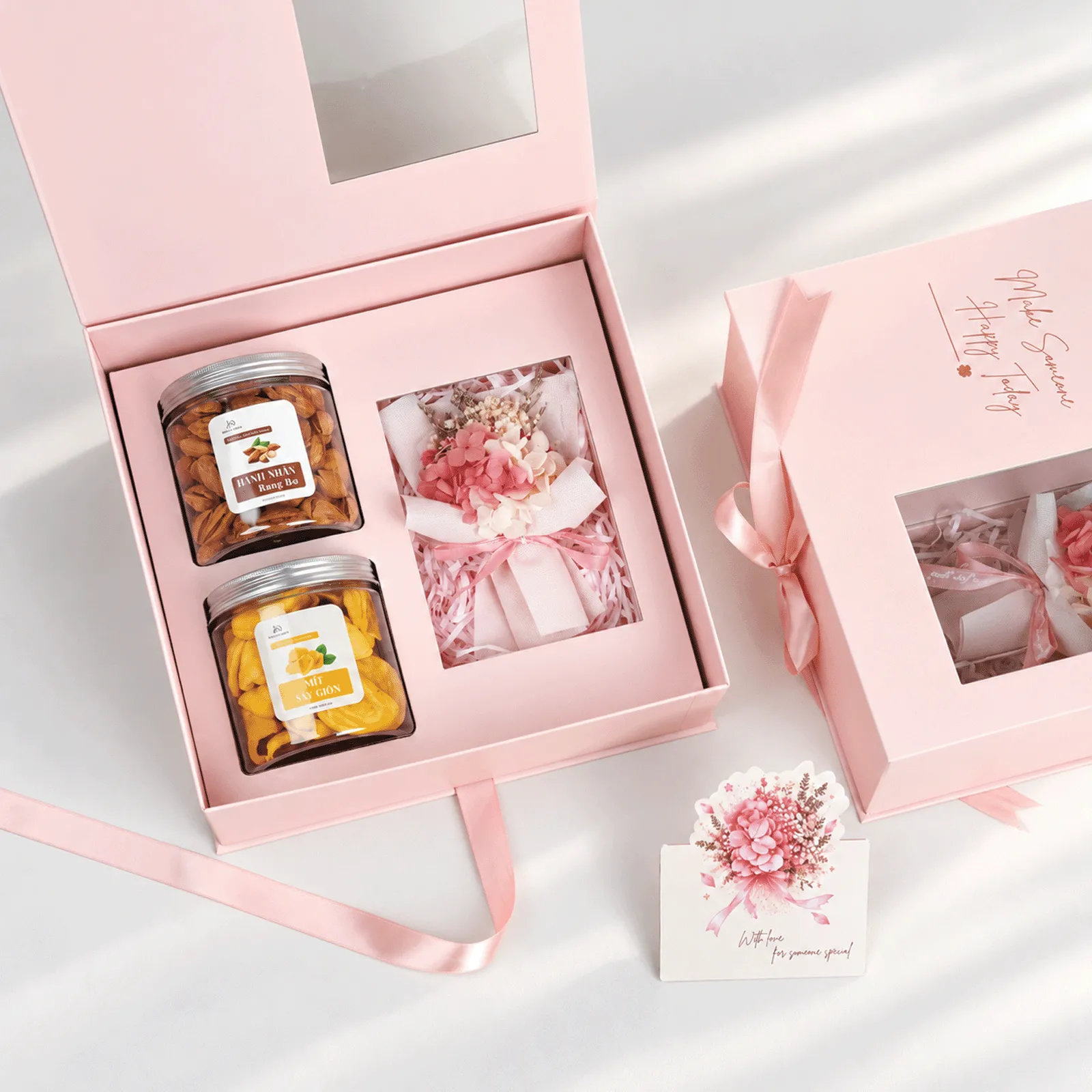 Set Quà 20/10 - Hộp Hồng