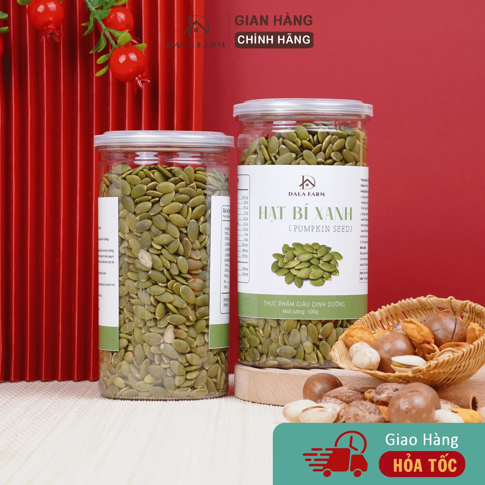 Nhân Bí Xanh Sấy Chín DALA DL0017