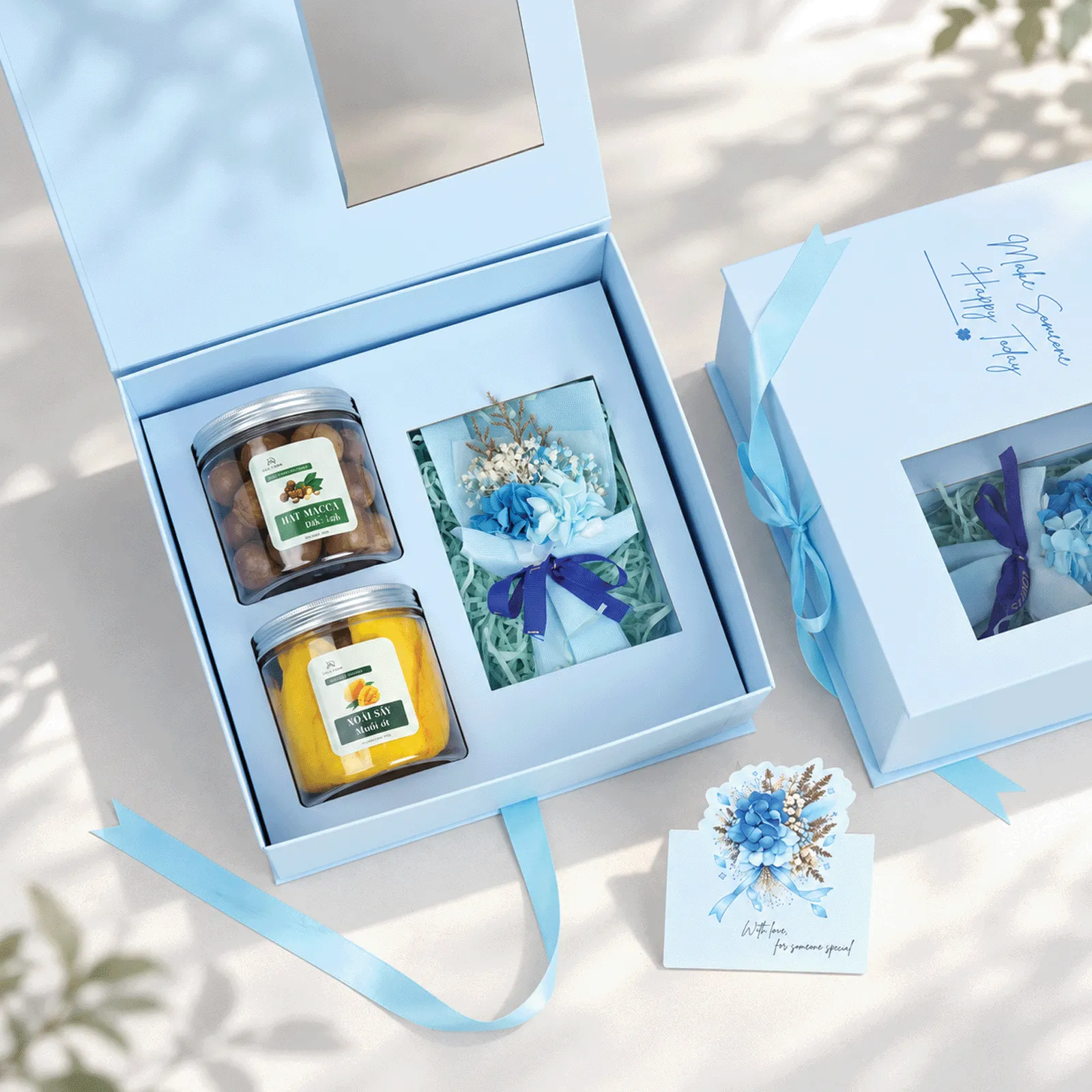 [Quà Tặng 20/10 - Hộp Xanh] Set Quà Tặng Tự Chọn DL0093 - Quà Sinh Nhật, 20/10, 20/11, Kỷ Niệm, Quà Tặng Doanh Nghiệp