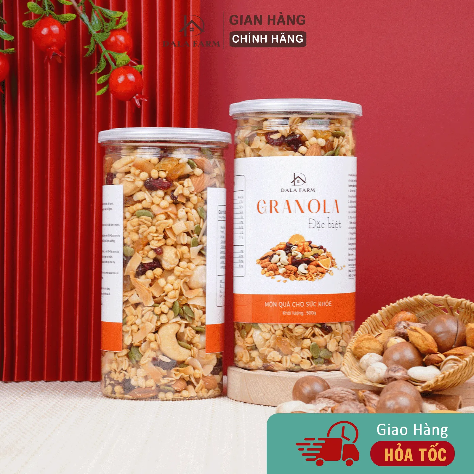 Granola Đặc Biệt DALA, 35% Yến Mạch Nổ Giòn DL0063