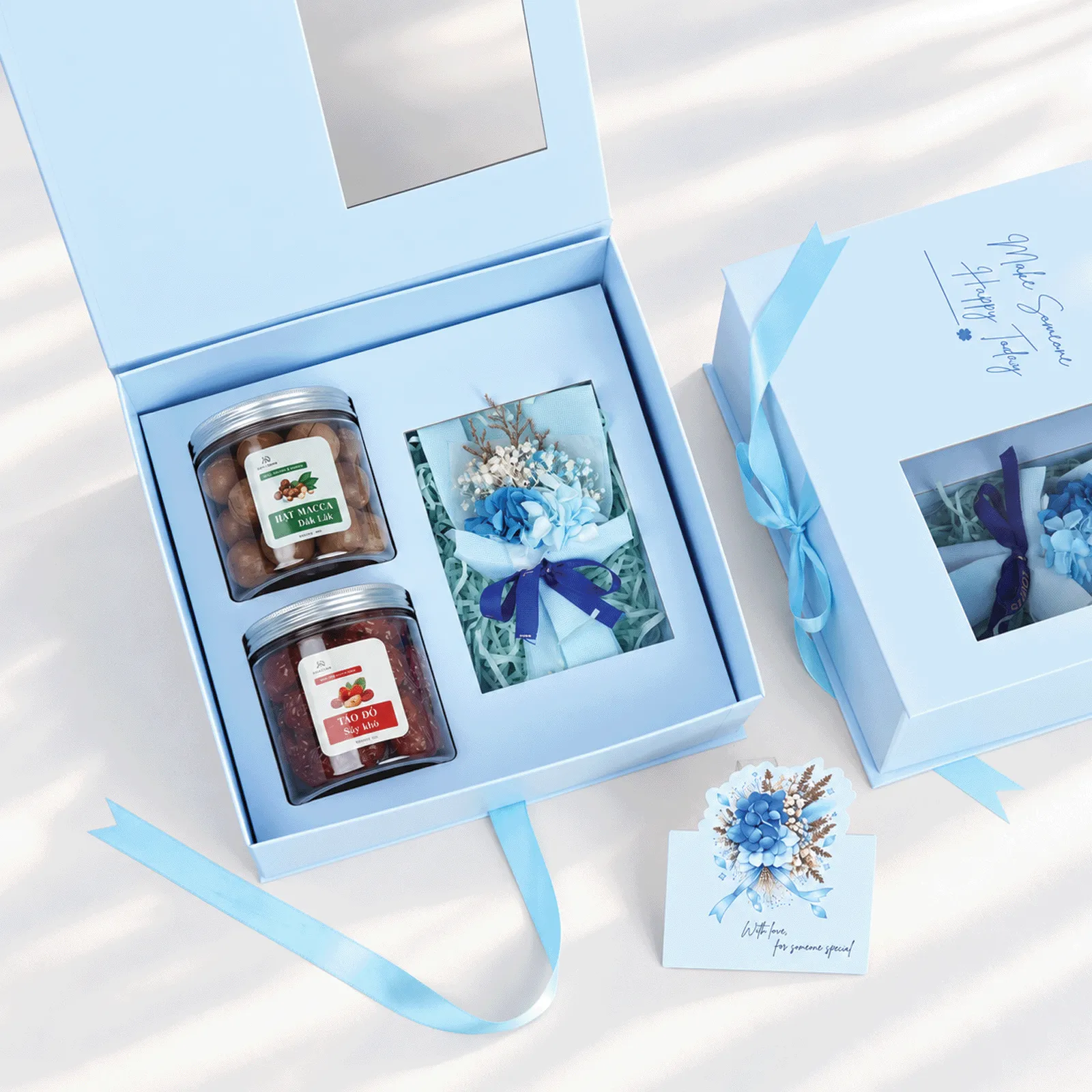 [Quà Tặng 20/10 - Hộp Xanh] Set Quà Tặng Tự Chọn DL0093 - Quà Sinh Nhật, 20/10, 20/11, Kỷ Niệm, Quà Tặng Doanh Nghiệp
